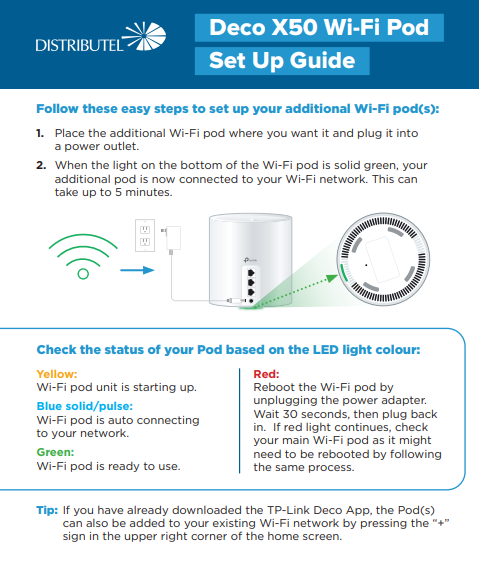 Deco X Wi Fi Pod Set Up Guide